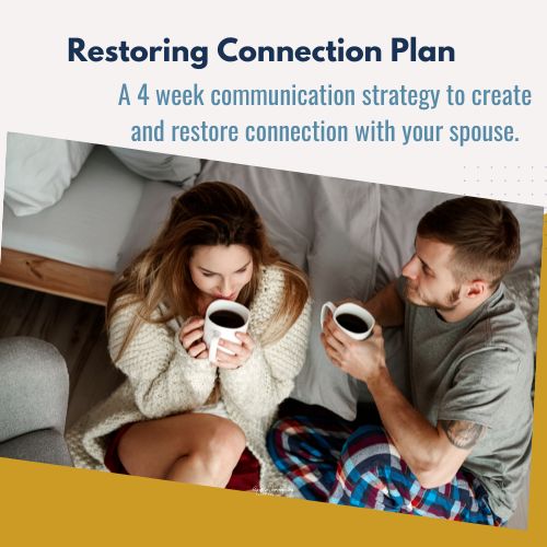 Restoring Connection Plan 4 week online course to promote connection points and create connecting habits to improve communication and connection